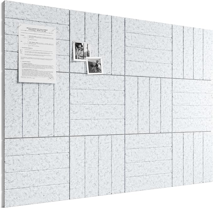 Bumusty Large Cork Board Alternative-48 x 36" Felt Bulletin Board Tiles by BUMUSTY