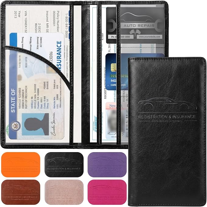 LumiMokki Premium Car Registration & Insurance Card Holder by LumiMokki