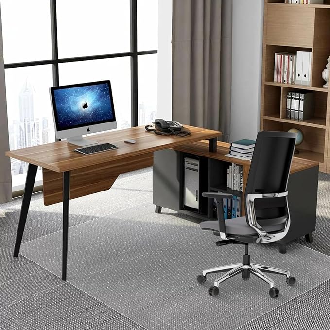 Office Chair Mat for Carpet Floors, Desk Mats 47"X59" for Rolling Desk on Low - Image 7
