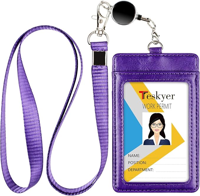 Teskyer Leather Badge Holder by TESKYER