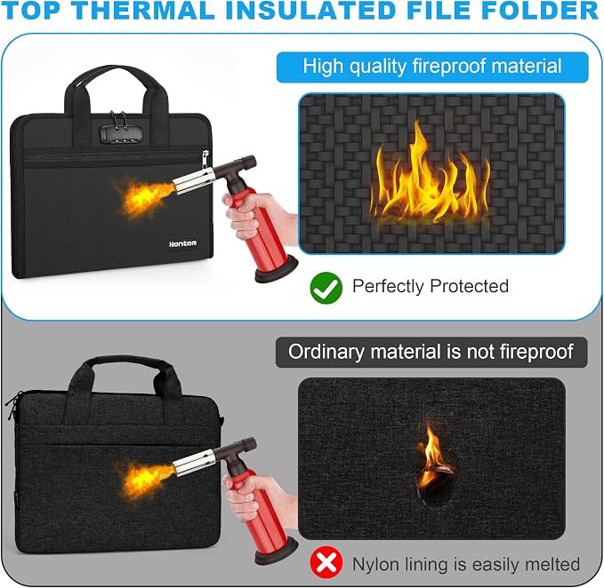 Hontom Fireproof Accordion File Organizer - Image 5