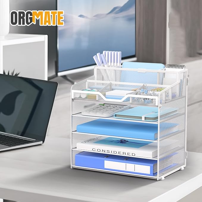 5 Tier Mesh Desk Organizer - Image 6