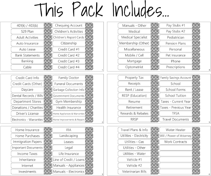 Lovable Labels File Labels, 91 Pre-Printed and 5 Blank File Folder Labels - Image 4