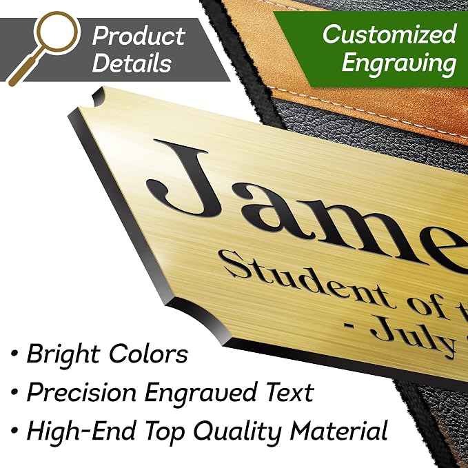 Engraved Name Plate, Personalized Name Plaque - Image 8
