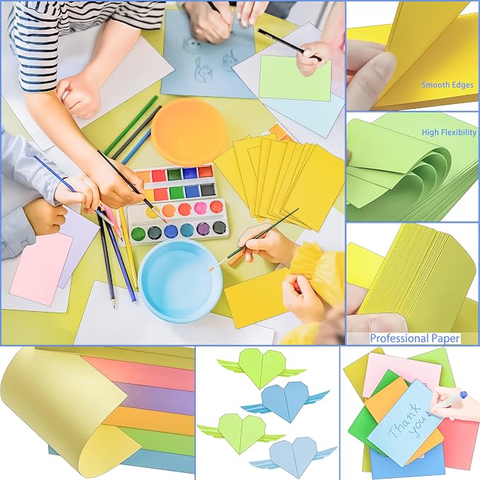 1200Pcs Blank Colored Index Cards 3x5 Inch Flash Cards, Blank Note Card - Image 6