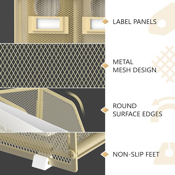 DALTACK Desk Organizers Metal Magazine File Holder - Image 3