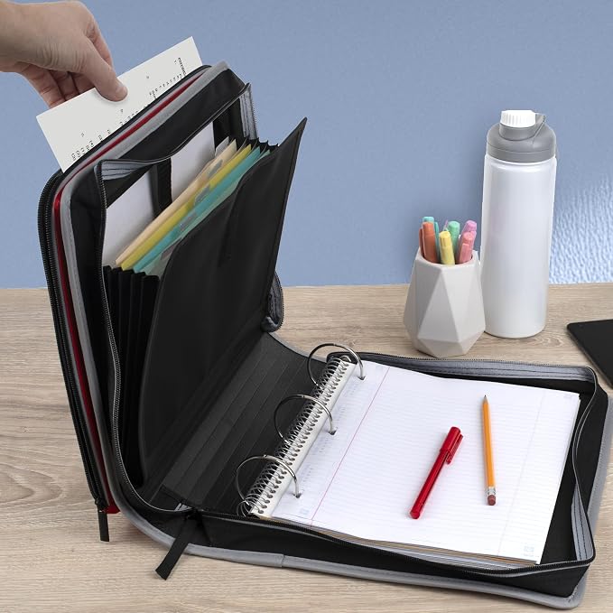 Five Star Zipper Binder 2 Inch O-Rings Case Organiser - Image 6
