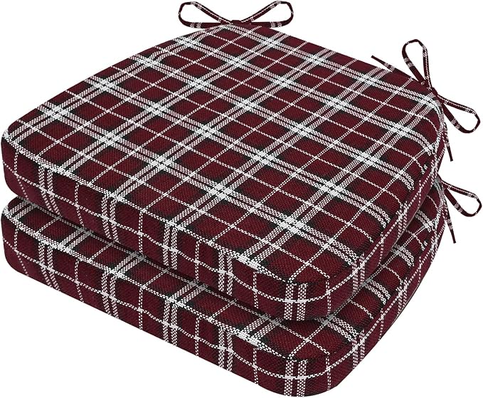 AAAAAcessories D-Shaped Chair Cushions, Machine-Washable Cover by AAAAAcessories