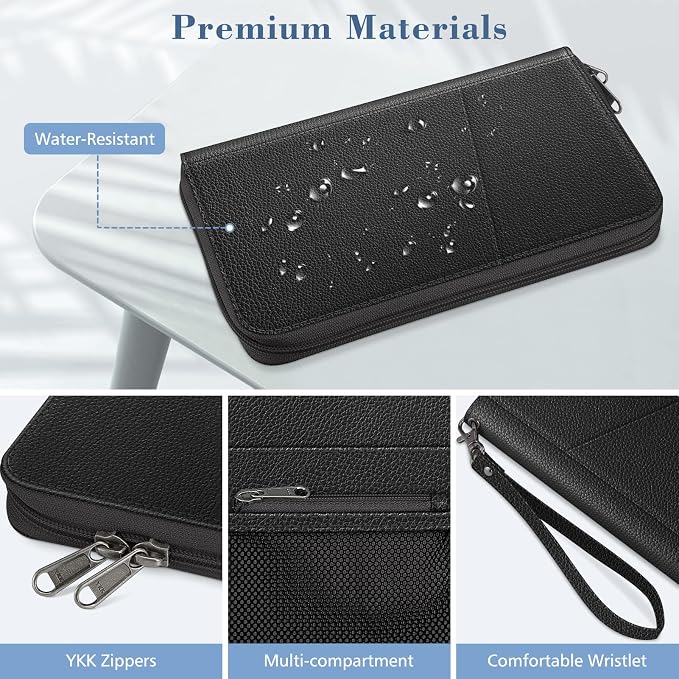Fintie Family Passport Holder Wallet, RFID Blocking Travel Document Organizer - Image 5