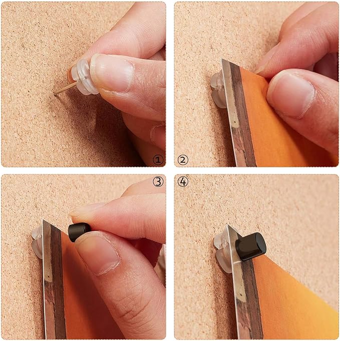 Outus 50 Sets Magnetic Push Pin Magnet Thumb Tack Poster Hanger Thumb Tacks - Image 5