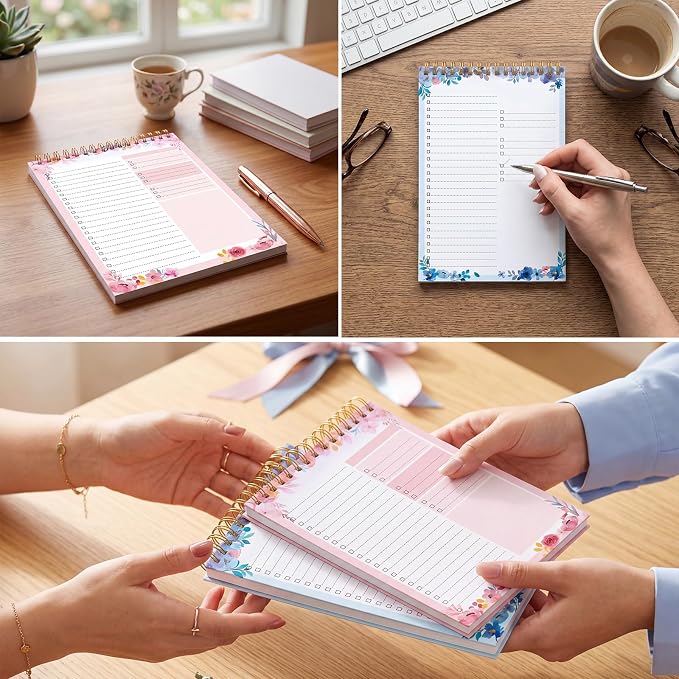 Thboxes 2 Packs To Do List Notepad, 104 Pages To Do List Notebook A5 Undated - Image 7