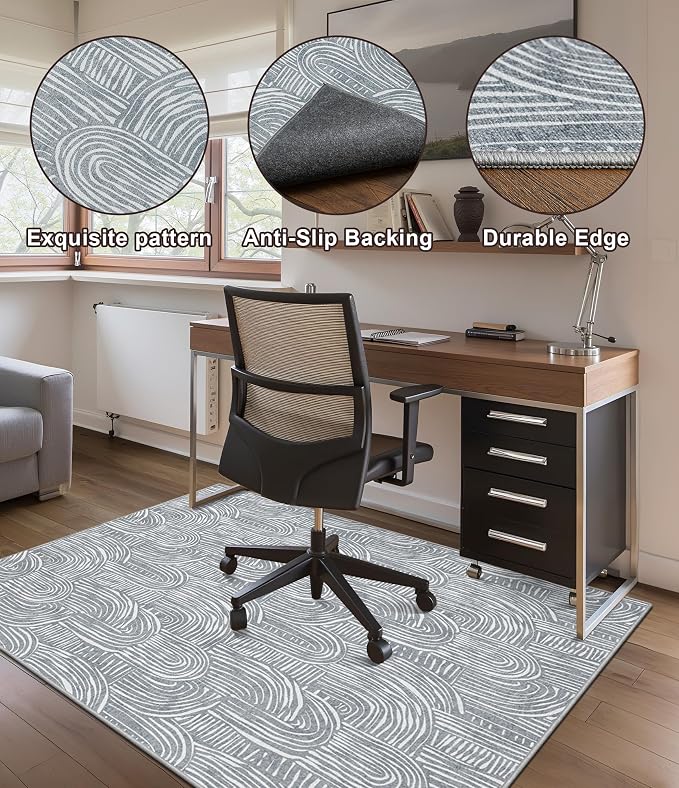 chakme Office Chair Mat for Hardwood Floor, Machine Wash - Image 5