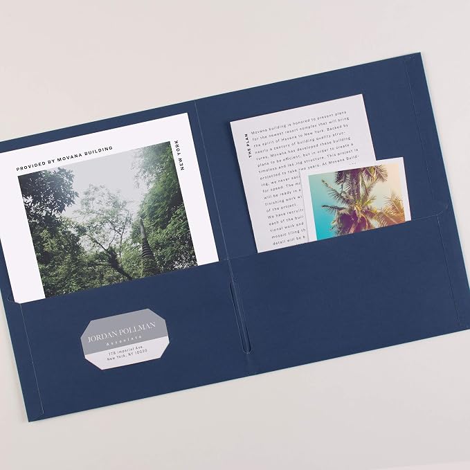 Avery Two Pocket Folders, Holds up to 40 Sheets, Business Card Slot, - Image 6