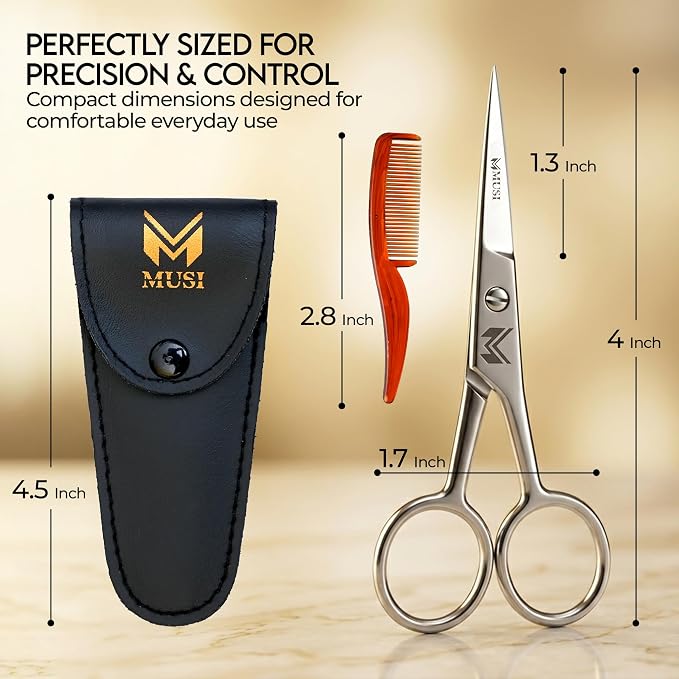 MUSI 4 Inch Eyebrow Scissors - Image 2