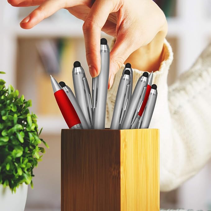 DISCOUNT PROMOS Stylus Ballpoint Pens Set of 10, Bulk Pack - Image 7