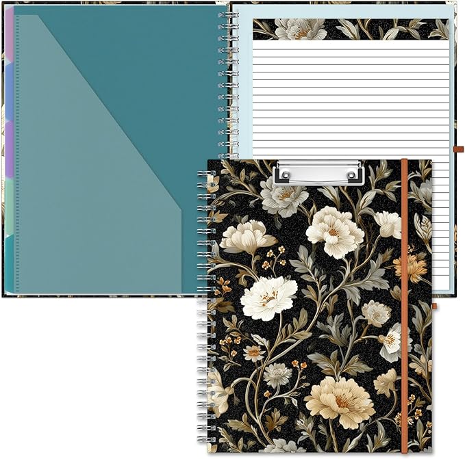 Hongri Clipboard Folio with Refillable Lined Notepad, 8.5 x 11 Folders with by Hongri