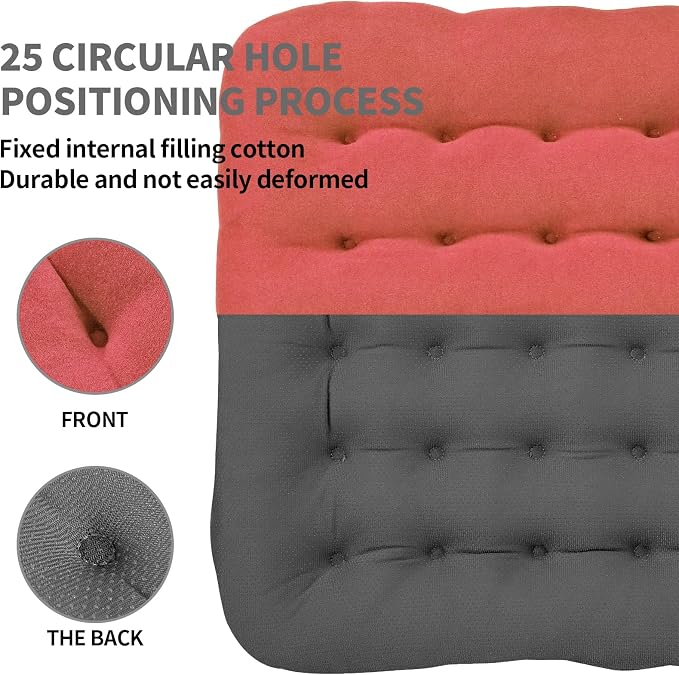 BUYUE Good Support Office Chair Cushion Padded, Soft Velvet Comfortable - Image 6