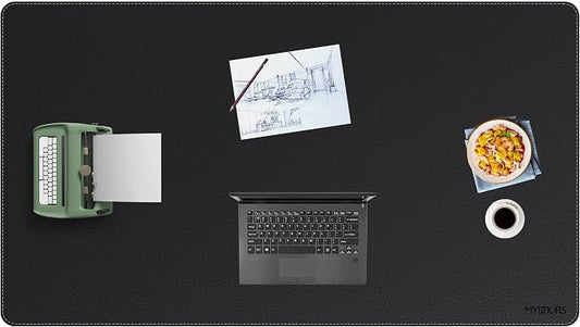 Mydours Giant 63" x 36" Desk Pad, PU Leather Surface by Mydours