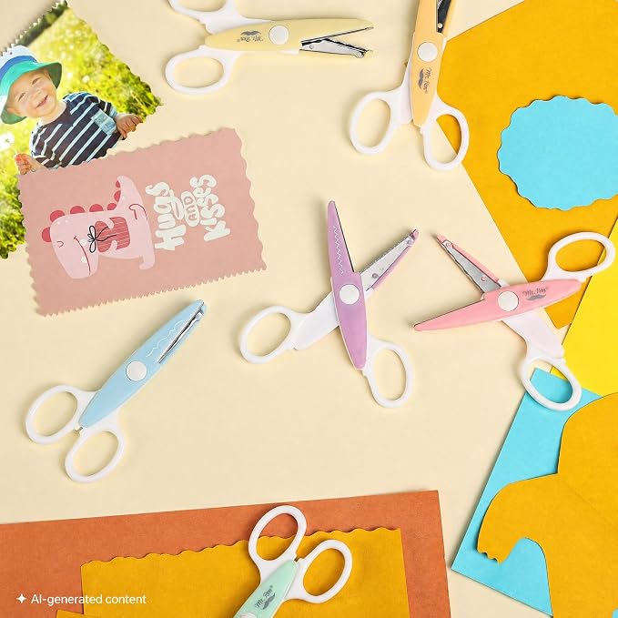 Mr. Pen- Craft Scissors Decorative Edge, 6 Pack, Scrapbooking - Image 6