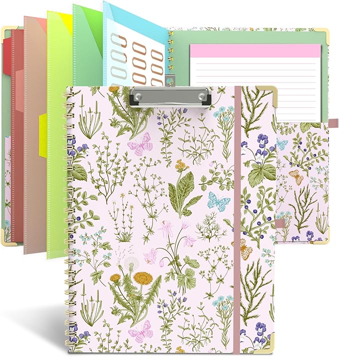 Clipboard Folder with Notepad Refillable Lined by Atarcosm