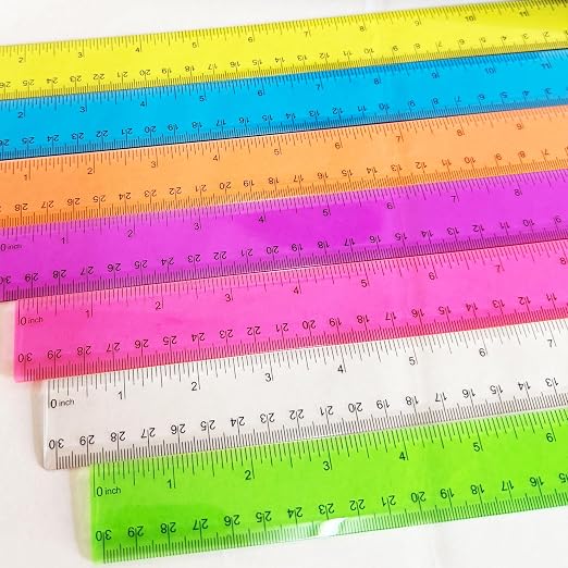 Ruler 12 inch Rulers for Kids Plastic Clear Ruler Bulk for Classroom School - Image 5