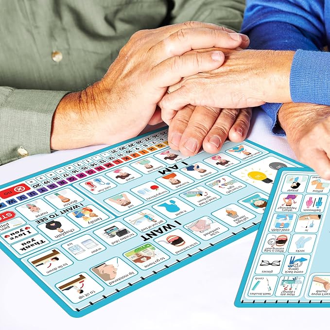 6 Pcs Communication Board for Nonverbal Adults Aphasia Colorful Picture Symbol - Image 7