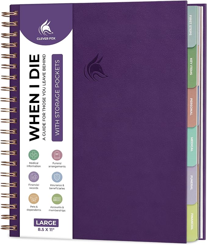 Clever Fox Large When I Die Planner by CleverFox