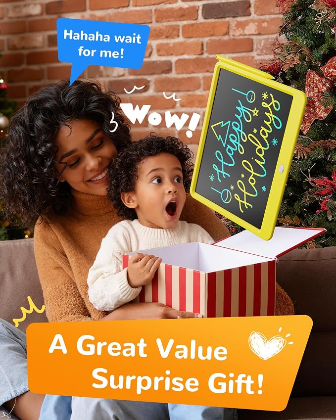 KOKODI LCD Writing Tablet, 12 Inch Colorful Toddler Doodle Board Drawing Tablet - Image 7