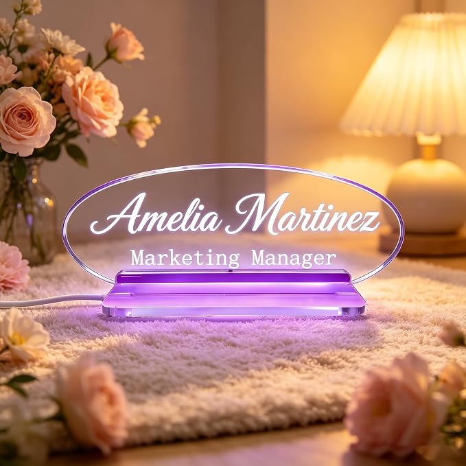 Personalized Acrylic LED Name Plate - Image 5