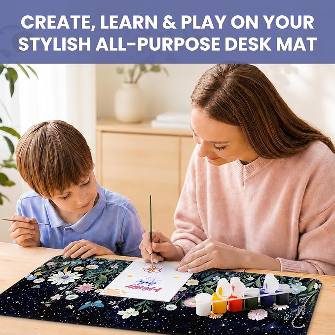 Aesthetic Desk Mat, Cute Celestial Garden Desk Pad Protector - Image 7