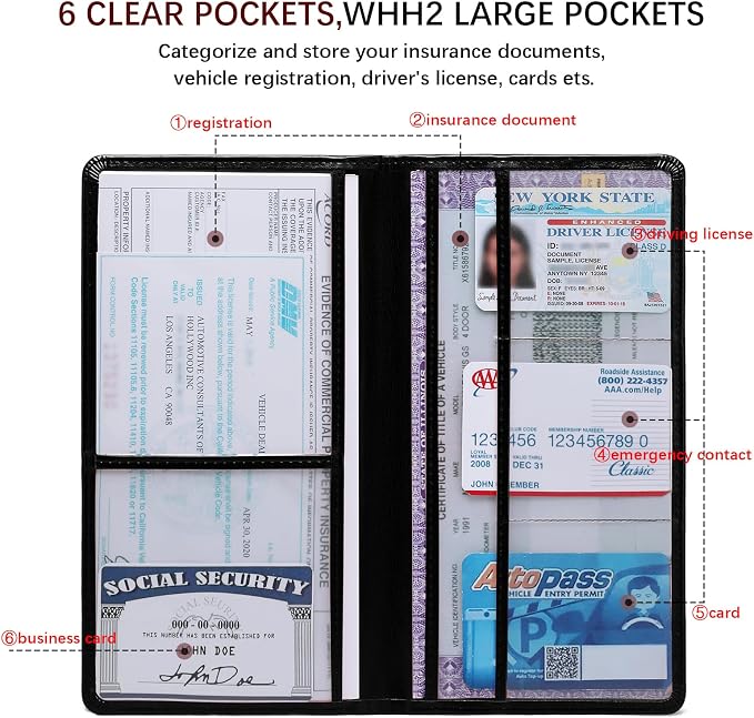 Car Registration and Insurance Card Holder - Image 3