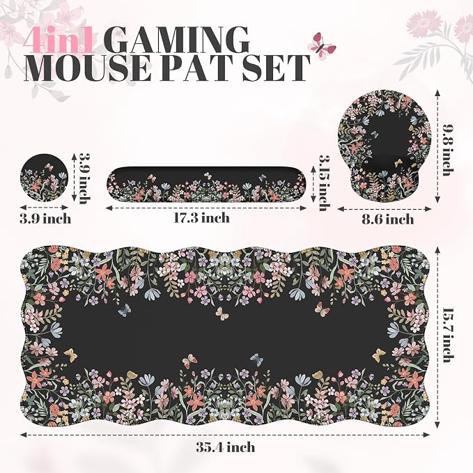 iCasso Desk Mat Set, Large Mouse Pad - Image 5