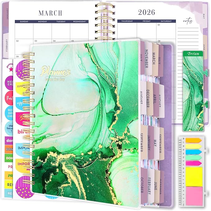 Planner 2026-2027, 18 Months Large Academic Daily Weekly Monthly Planner by Arundhati