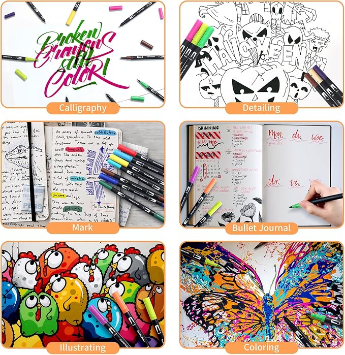 Peablce Art Markers Brush Pen Markers - Image 5