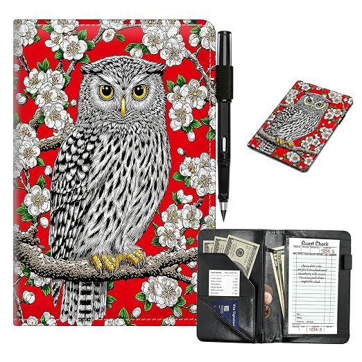 Owl White Flowers Cute Server Book by Unknown