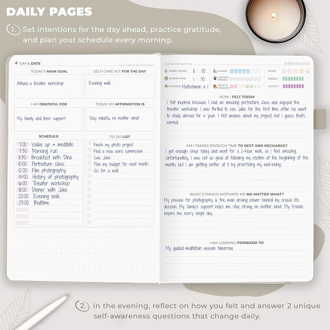 Clever Fox Self-Care Journal – Daily Reflection Notebook – Mental Health & - Image 4