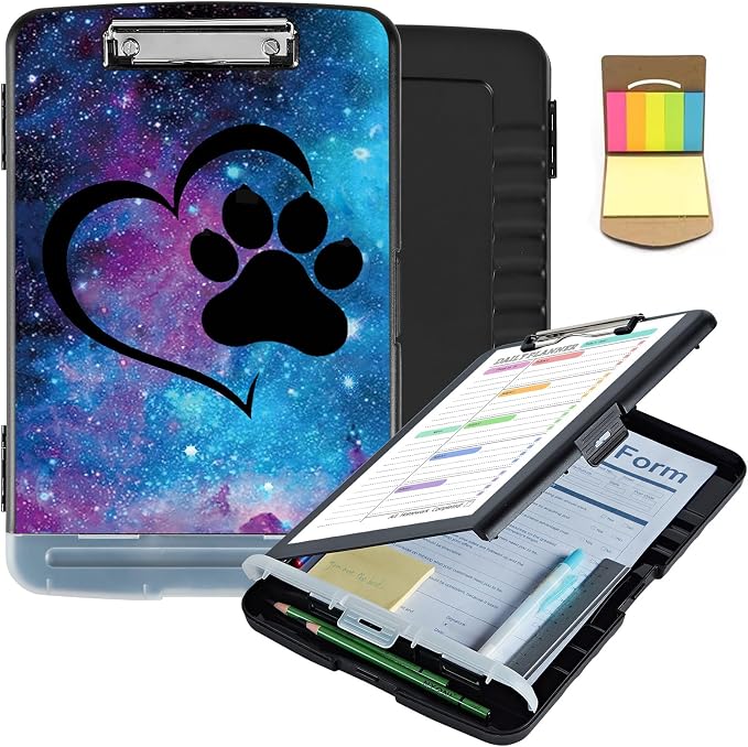 Clipboard with Storage, Clip Boards 8.5X11 with Storage & Pen Holder, Heavy by Unknown