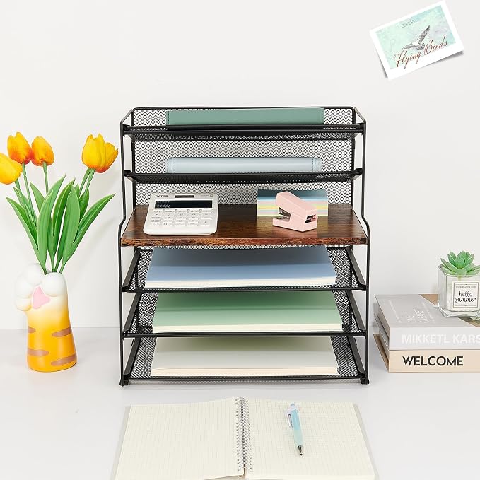 OPNICE 6-Tier Letter Tray Paper Organizer, Desk Organizers and Accessories - Image 6