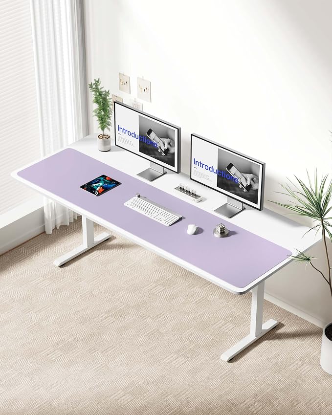 YSAGi Leather Desk Protector, Office Mat, Large Mouse Mat, Non-Slip PU Leather - Image 2