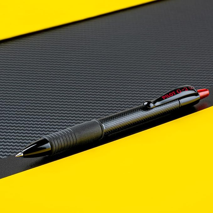 PILOT, G2 Edge Red Premium Gel Roller Pens, Sensory Writing Experience, 8ct box, Fine Point 0.7 mm-DeskLoop Office