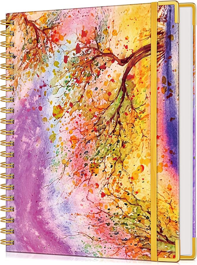 Lined Spiral Notebook Journal for Women, 150 Pages Cute Notebooks 5.75” x 8.38” by UEBZFOCS