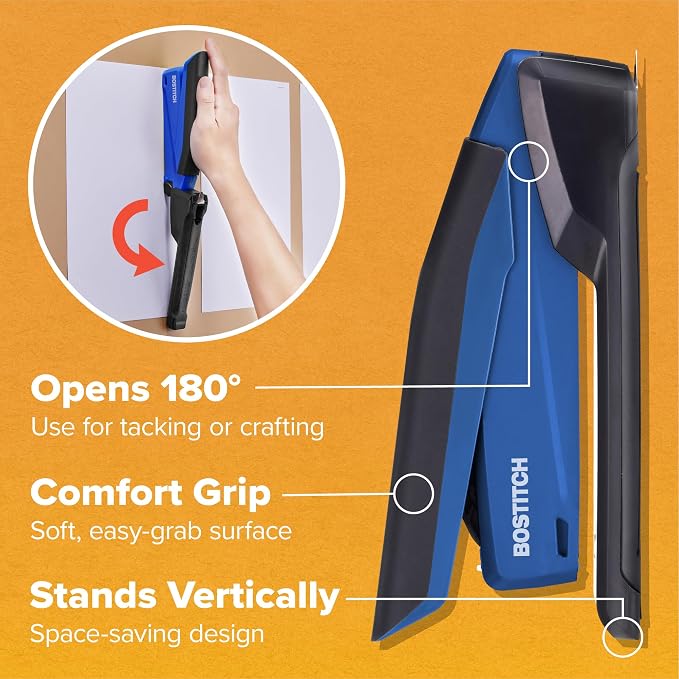 Bostitch Office InPower Spring-Powered Desktop Stapler, 20 Sheet Capcity - Image 7