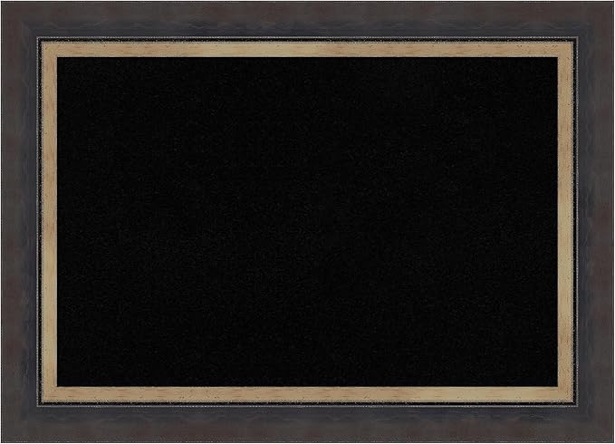 Amanti Art Black Cork Board for Wall, 21x29 Vision Board with Black Wood Frame, Medium Corkboard Office Decor for Home Organization, Casual Corkboard Pinboard to Display Items for Home Organization-DeskLoop Office