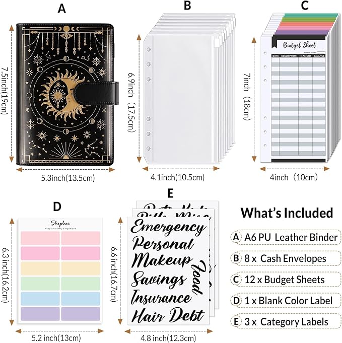 SKYDUE Budget Binder, Money Saving Binder - Image 3