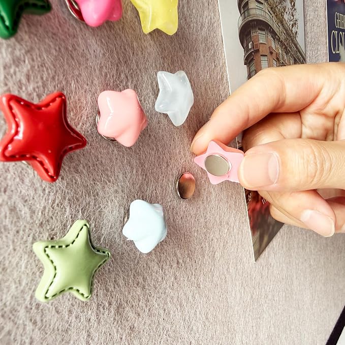 Star Magnetic Push Pins, 15 Thumb Tacks - Image 4