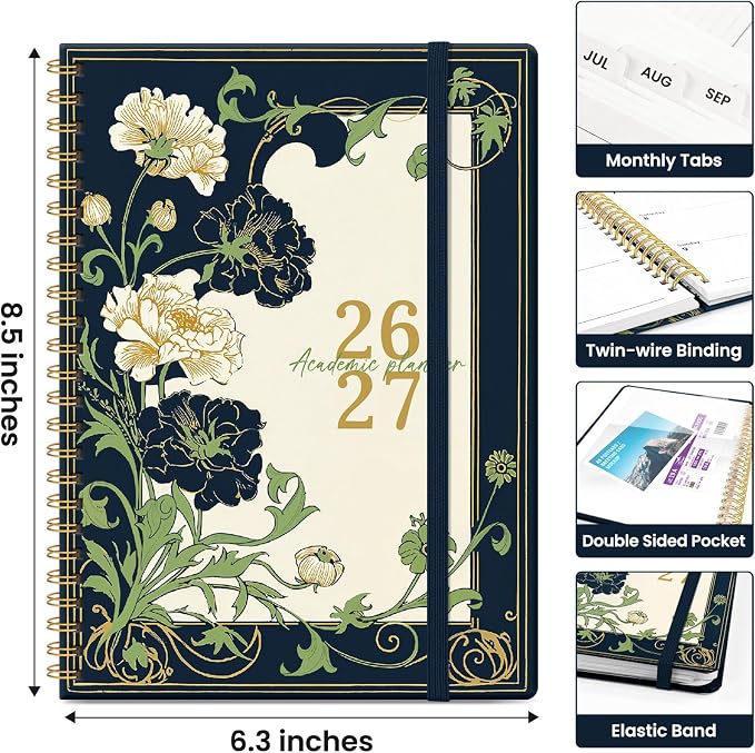 Planner 2026-2027, Academic Year Monthly and Weekly Calendar Planner, Jul 2026 - Image 4