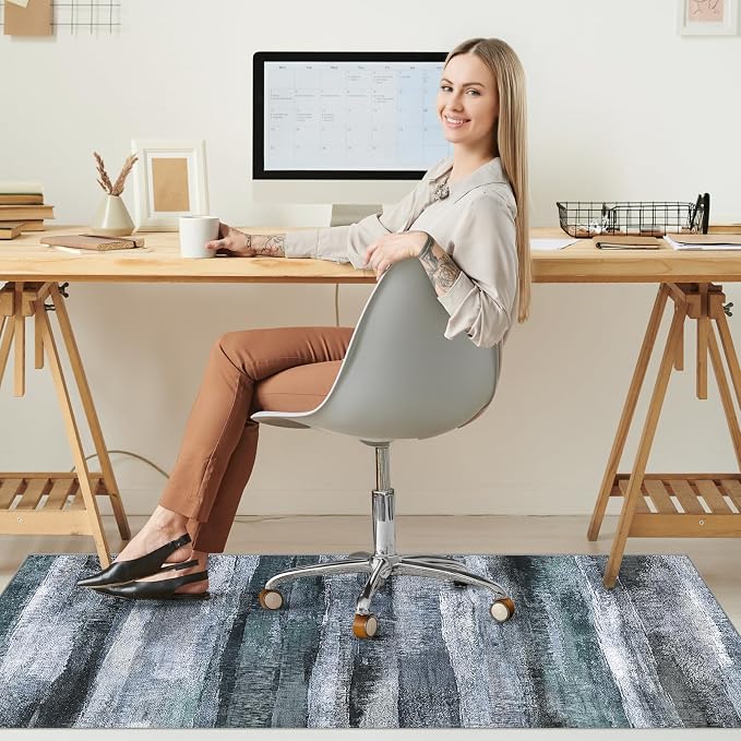 Office Chair Mat for Hardwood Floor&Tile Floor, Under Desk Rug for Rolling - Image 7