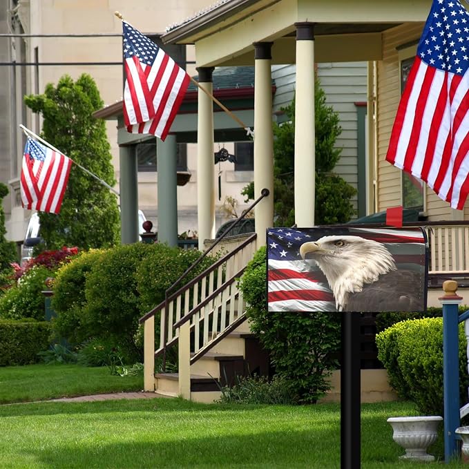 Independence Day American Eagle Flag Mailbox Covers, 4th of July Magnetic - Image 2