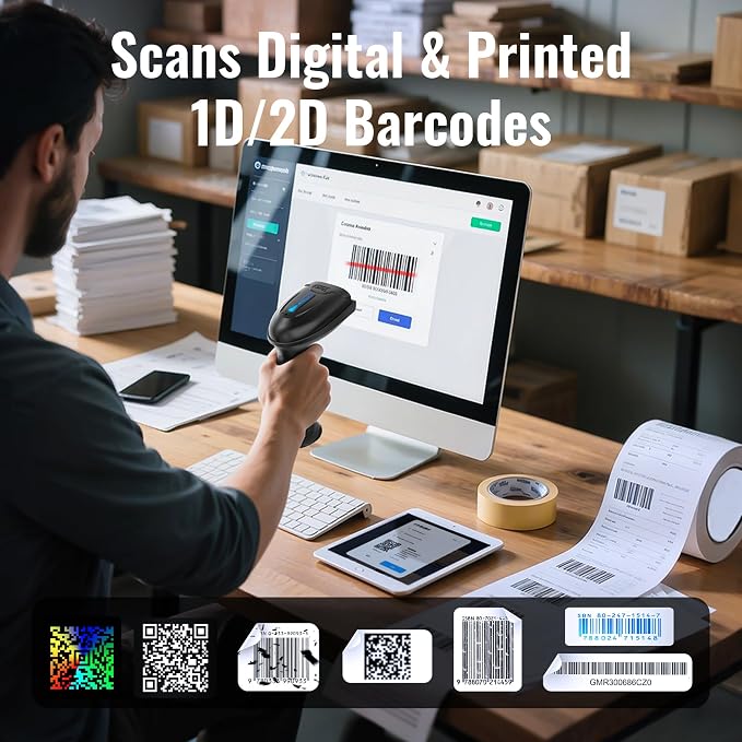 Tera Barcode Scanner with Battery Indicator: 2D Wireless, 2.4G Wireless - Image 6