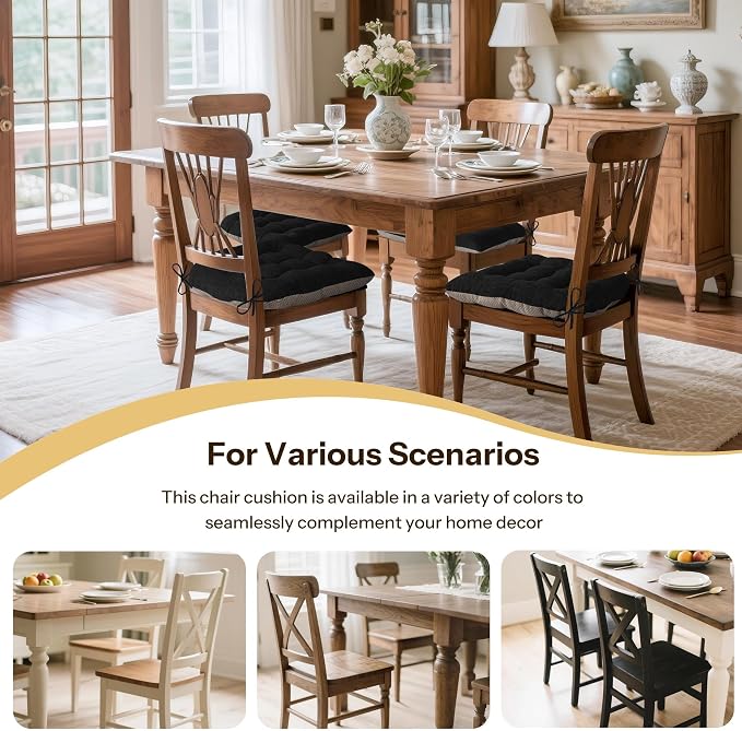 Chair Cushions for Dining Chairs 2 Pack, - Image 5